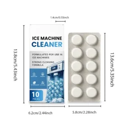 10 Tabletter til rengøring af ismaskine fjerner genstridige lugte Effektiv rengøring