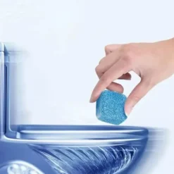 12 tabletter/sæt, blå brusende toiletrensetabletter