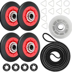 4392067 Tørretumbler Reparationskit Til , , , Tørretumbler Inkluderer Wpw10314173 Tromle Rulle