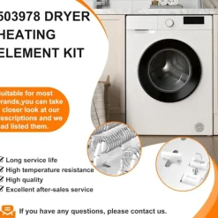 503978 Varmeelement Tørretumbler Nem Installation Tilbehør til 61927 503404