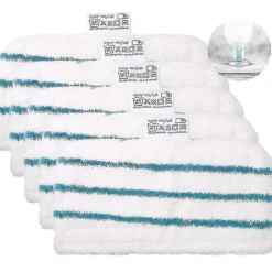 5 vaskbare mikrofiberklude til Black & Decker dampmopper (LGL)