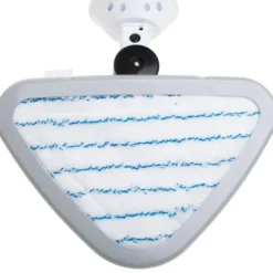 1300 W dampmoppe med trekantet hoved og 7 meter ledning - Hvid