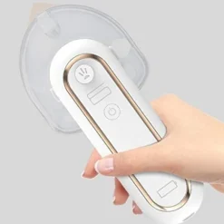 1 x mini hvid ledningsfri rejse strygejern, 360 graders strygejern, USB