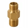 Adapter 1/4GZ-1/4GZ i Messing – Højtryksreduktion | Udvendig Gevind 1/4" | til Højtryksrensere