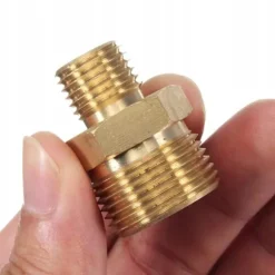 Adapter M22X1,5 til 1/4 Tomme – Messing Reduktion | Højt Tryk | Kompatibel med Karcher HD HDS, Nilfisk, Kranzle