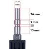 Adapter til Højtryksrenser Nilfisk QC/Kranzle D12 til Kärcher K Bayonet – Nem Montering | 160 Bar | Kompatibel med Nilfisk, Kranzle K2160 TS