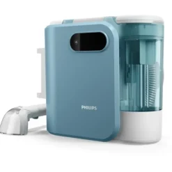 Afhenter Shampoo - PHILIPS Spot Cleaner XW3193/11 - Rengør forskellige tekstiloverflader - Bred børste - Auto Clean Sidenblå och silkesvit
