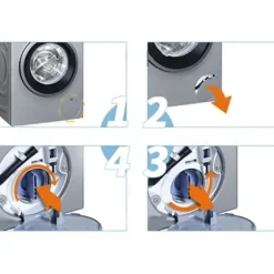 Afløbsprop kompatibel med Siemens og Bosch WM1095/1065 WD7205 vaskemaskiner
