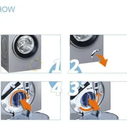 Afløbsprop til Siemens, Bosch Wm1095/1065 Wd7205 vaskemaskine (FMY)