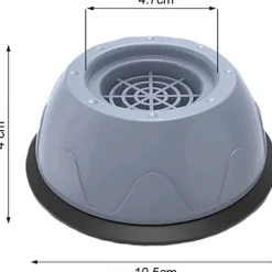 Alsidige møbelstøttepuder, stødabsorberende anti-vibrations anti-skrid fødder til vaskemaskine tørretumbler, nem installation fugtbeskyttelse til