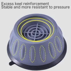 Anti-vibrationsfødder - Ikke specificeret - 4 stk. - Hvid - Støjreduktion - Skridsikker