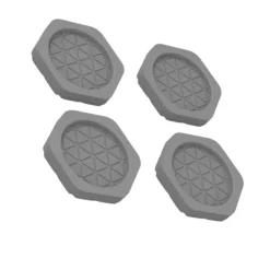 Anti-vibrationspuder til vaskemaskine - 4 stk. Grey Grey