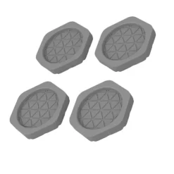 Anti-vibrationspuder til vaskemaskine - 4 stk. Grey Grey