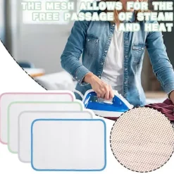 Beskyttende Strygeklud Varmebestandig Mesh Strygebeskytter Skåne-Strygeklud til Tøj Blue 40x90cm