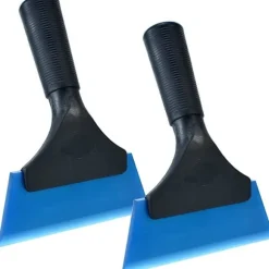 (Blå) 2-pak Silikon Squeegee, Gummiskrapa til Bilruder/C