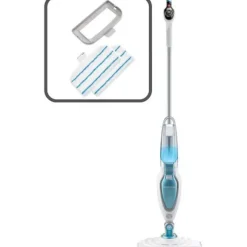 BLACK+DECKER - FSM16CD-QS - 3-i-1 dampvasker 1600W - 2 mikrofiber + 1 tæppeaccessorie inkluderet - 6M kabel Vit, blå, grå