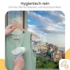 Bærbar håndholdt dampstrygejern for problemfri stil, rynkefjerner med gennemsigtig vandtank for nem overvågning, en stilfuld løsning til ethvert skab | Fyndiq