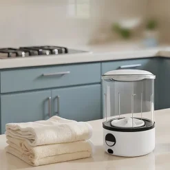 Bærbar Mini Vaskemaskine til Undertøj og Sokker med Digitalt Display