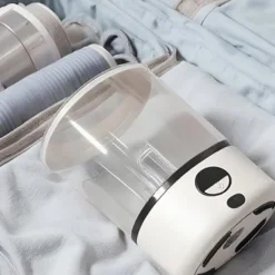 Bærbar Mini Vaskemaskine til Undertøj og Sokker med Digitalt Display