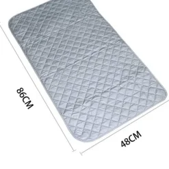 Bærbar Varmebestandig Strygemåtte, 48x86cm Foldbar Bomulds Strygeunderlag