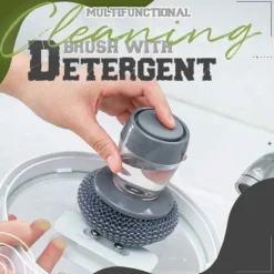 Børste & agrave; Palm Dispenser Sæbe, Børste & agrave; Ståltrådskugler & agrave; Automatisk Væsketilsætning, Service Clea [DB]