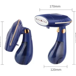 [11D] Damprenser til polstring 1500W, dampdyse i metal, 20 sekunders opvarmning, 168 ml vandtank