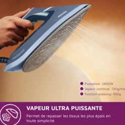 Dampcentral - PHILIPS - PSG6042/20 - PerfectCare Compact Serie 6000 - 8 bar - 1,8L - Blå Blå