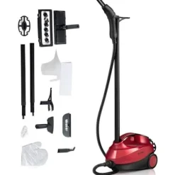 Damprenser Fejeblade 2000W COSTWAY Loppemidler - Alsidig Damp, 1,5L Beholder, 19 Tilbehør, 4,0 Bar til Gulve, Tæpper Blå