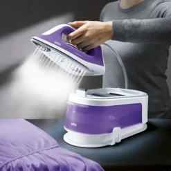 Dampstation CareStyle 1 - BRAUN - IS1014VI - 6 bar - 1,5 L - Lilla / Hvid lila och vit