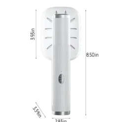Dampstrygejern til tøj Opgraderet Bærbar Mini Steamer, 180° Roterbar Håndholdt Dampstrygejern, Foldbar Rejsedampstryger til Stof Tøj, God til White