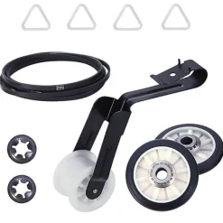 Db Tørretumbler Rem Rulle Kit til Whirlpool Kenmore WPW10314173 W10314171 4392065 WP4392065 691366 341241 349241T Black White