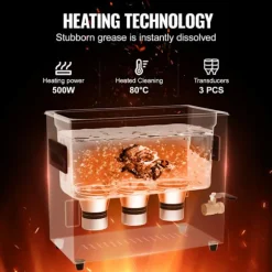 Digital Ultrasonisk Rengøringsmiddel-Duoku-6 L-Rengøringsapparat 180 W-med Bløde og Optimerede Degasseringsmodi