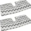 Dirt Grip Shark Pads [2 stk.] Kompatibel med Klik 'n' Flip S6001 og S6003 dampmopper, hvid