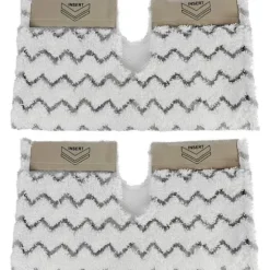 Dirt Grip Shark Pads [2 stk.] Kompatibel med Klik 'n' Flip S6001 og S6003 dampmopper, hvid