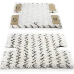 Dirt Grip Shark Pads [2 stk.] Kompatibel med Klik 'n' Flip S6001 og S6003 dampmopper, hvid
