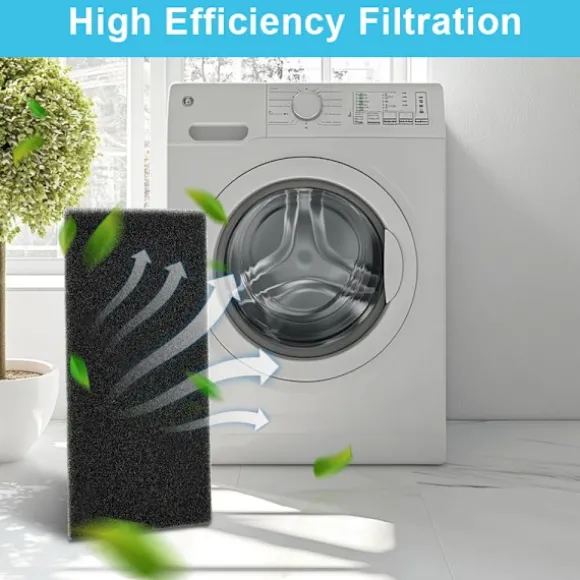 Filter til tørretumbler 4-pak Sort Whirlpool Bauknecht HX 481010354757 Black