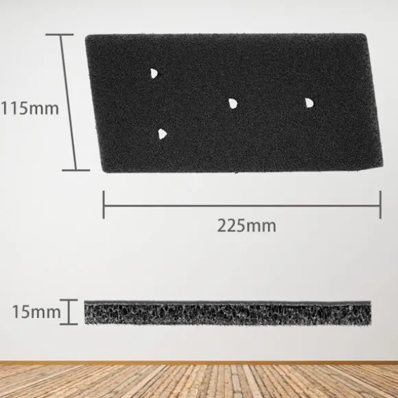 Filter til tørretumbler 4-pak Whirlpool 481010716911 Svart