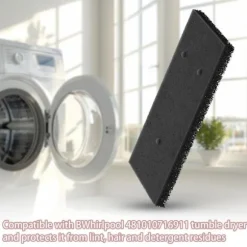 Filter til tørretumbler 4-pak Whirlpool 481010716911 Svart