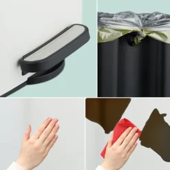 Firkantet pedalspand 8L med soft-Close låg og liners