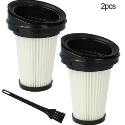 Foldbart filter til Grundig Cyclonic 21.6V, til Invictus 1, til Domo 21.6V robotstøvsuger tilbehør reservedele tæppefejemaskiner (FMY) 2 PACK