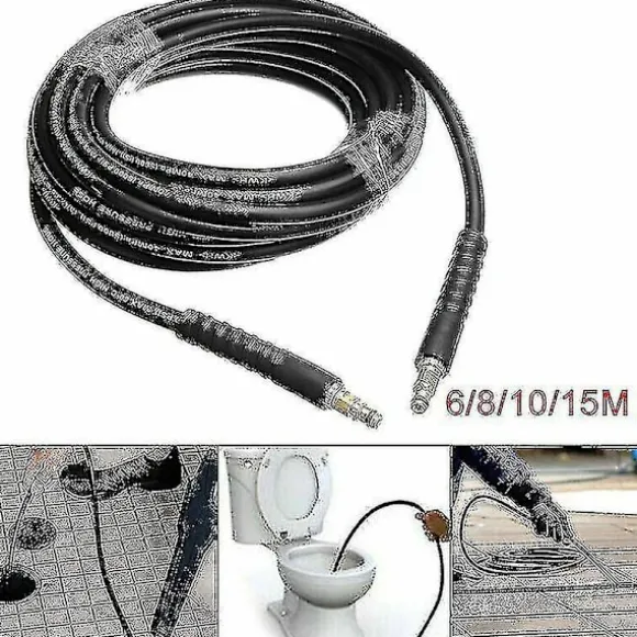 For Karcher K2 K3 K4 K5 K6 K7 (6m) Højtryksrensere Vandrensning Højtryks Udskiftningsslange Rengøringssæt 6m/8m/10m/15m (FMY)