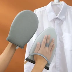 Garment Steamer Strygehandske Anti Steam Mitt med fingerløkke White 1PC