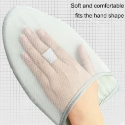 Garment Steamer Strygehandske Anti Steam Mitt med fingerløkke White 1PC