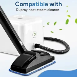 Genanvendelige mikrofiberpuder til Neat Steam Cleaner erstatningsmoppeklude, genanvendelige klude og små hætter Blue White