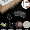 Glasbordplade Bumpers 20 mm Runde Klare Ikke-klæbende Gummibumpers Anti-skrid Puder Klare til Glasplade (50 stk.) DXH (FMY)