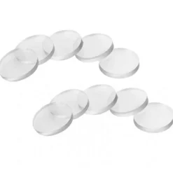 Glasbordplade Bumpers 20 mm Runde Klare Ikke-klæbende Gummibumpers Anti-skrid Puder Klare til Glasplade (50 stk.) DXH (FMY)