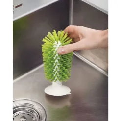 *Glass Brush med sugekop - Grøn*