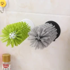 *Glass Brush med sugekop - Grøn*