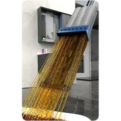 Gulvrengøringsmoppe Håndfri Klemmopper Hjemmerengøring Mikrofiber Roterende Moppe Gulvvask Broo (FMY) Navy Blue