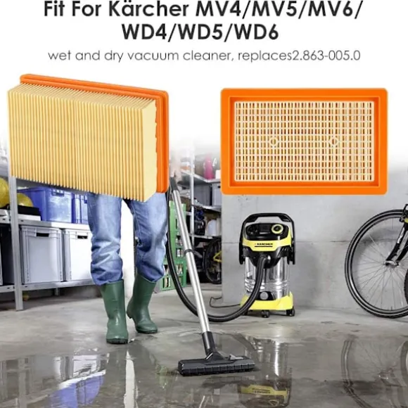 HEPA-filter til Kärcher NT25/NT35/NT45 2-pak